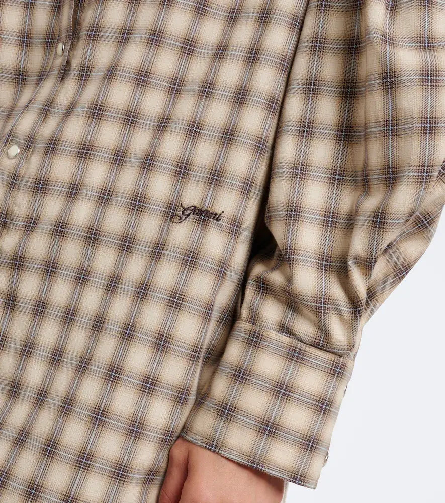 Ganni Checked cotton flannel shirt | Thumbnail 5 Ganni Checked cotton flannel shirt | Thumbnail 5