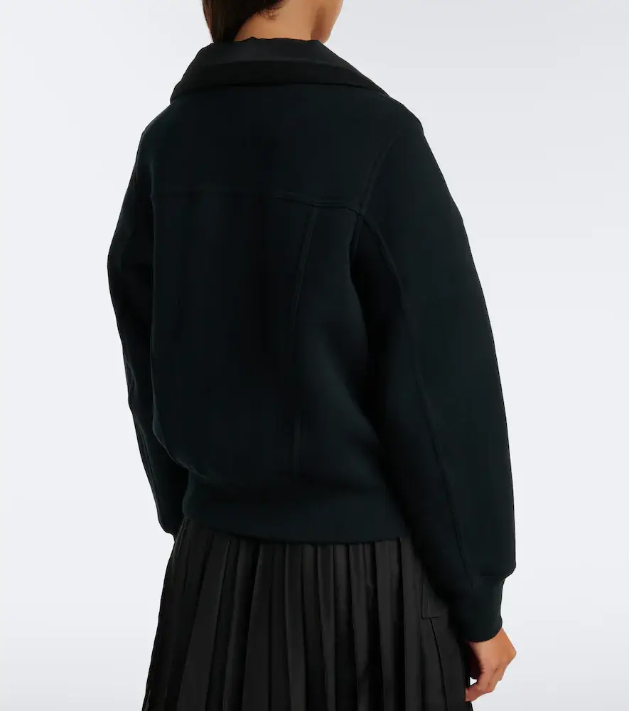 Sacai Paneled cotton-blend blouson jacket | Thumbnail 3 Sacai Paneled cotton-blend blouson jacket | Thumbnail 3