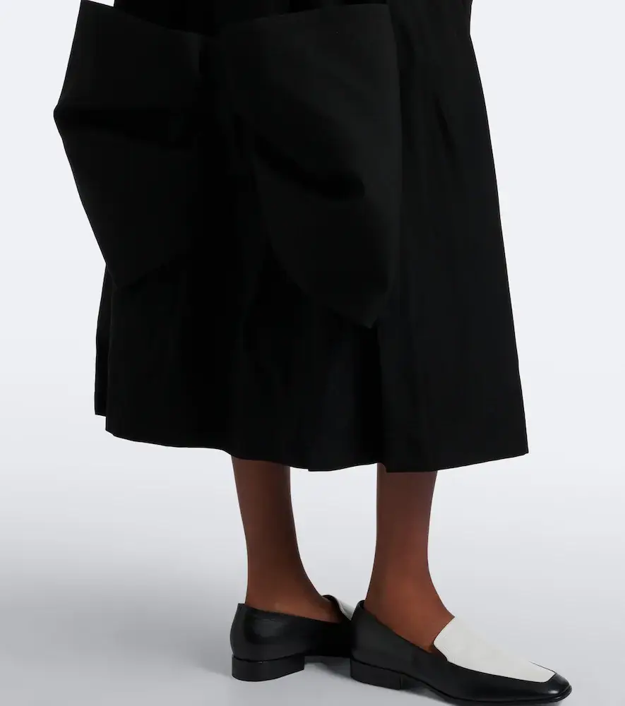 NOIR KEI NINOMIYA Bow-detail wool and mohair midi skirt | Thumbnail 2 NOIR KEI NINOMIYA Bow-detail wool and mohair midi skirt | Thumbnail 2