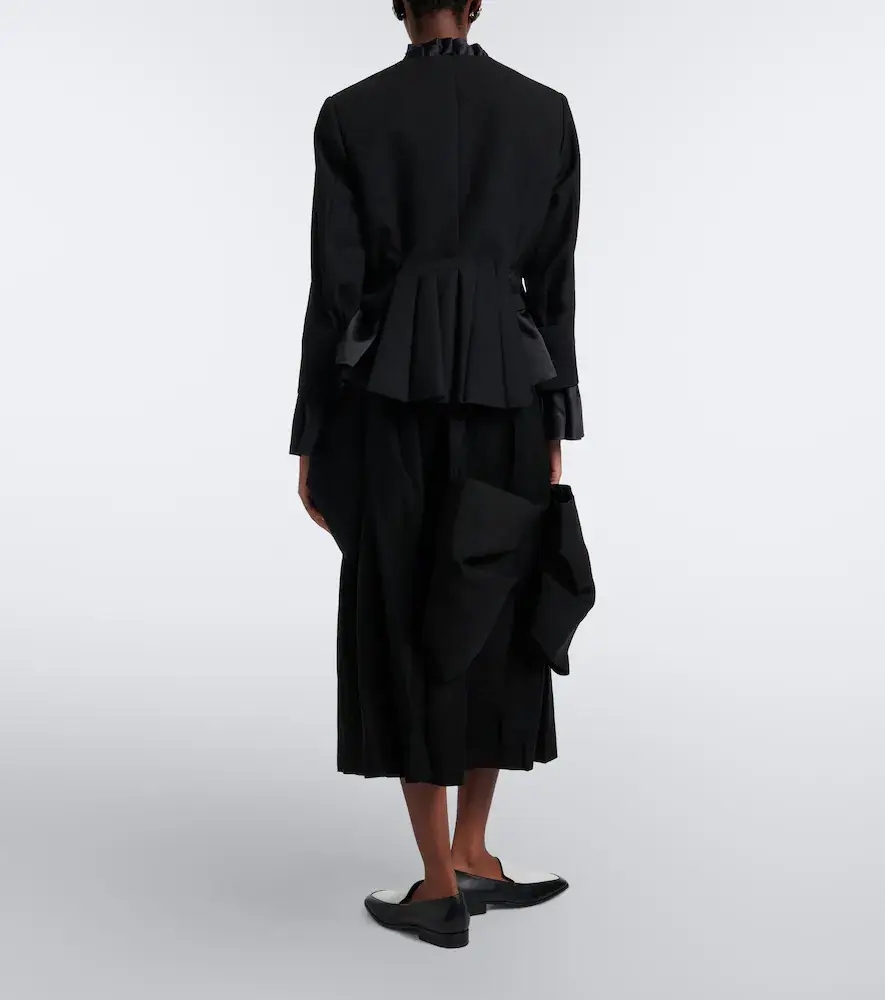 NOIR KEI NINOMIYA Bow-detail wool and mohair midi skirt | Thumbnail 5 NOIR KEI NINOMIYA Bow-detail wool and mohair midi skirt | Thumbnail 5