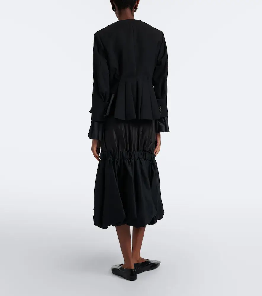NOIR KEI NINOMIYA Tiered midi skirt | Thumbnail 6