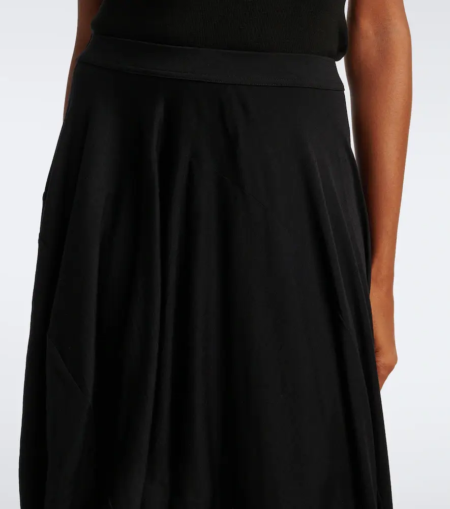 Junya Watanabe Asymmetric draped wool midi skirt | Thumbnail 4 Junya Watanabe Asymmetric draped wool midi skirt | Thumbnail 4