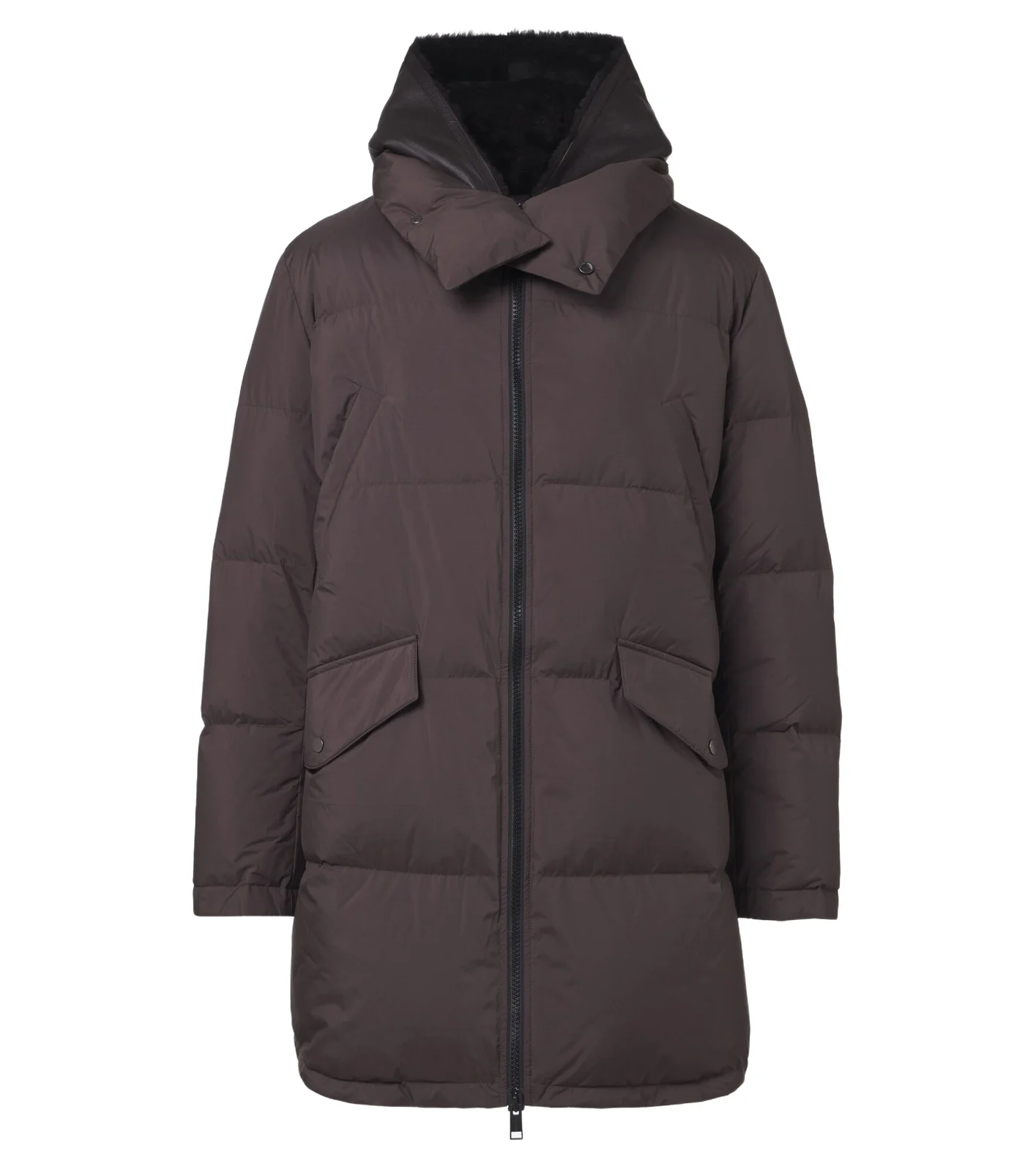 Yves Salomon Shearling-trimmed down coat