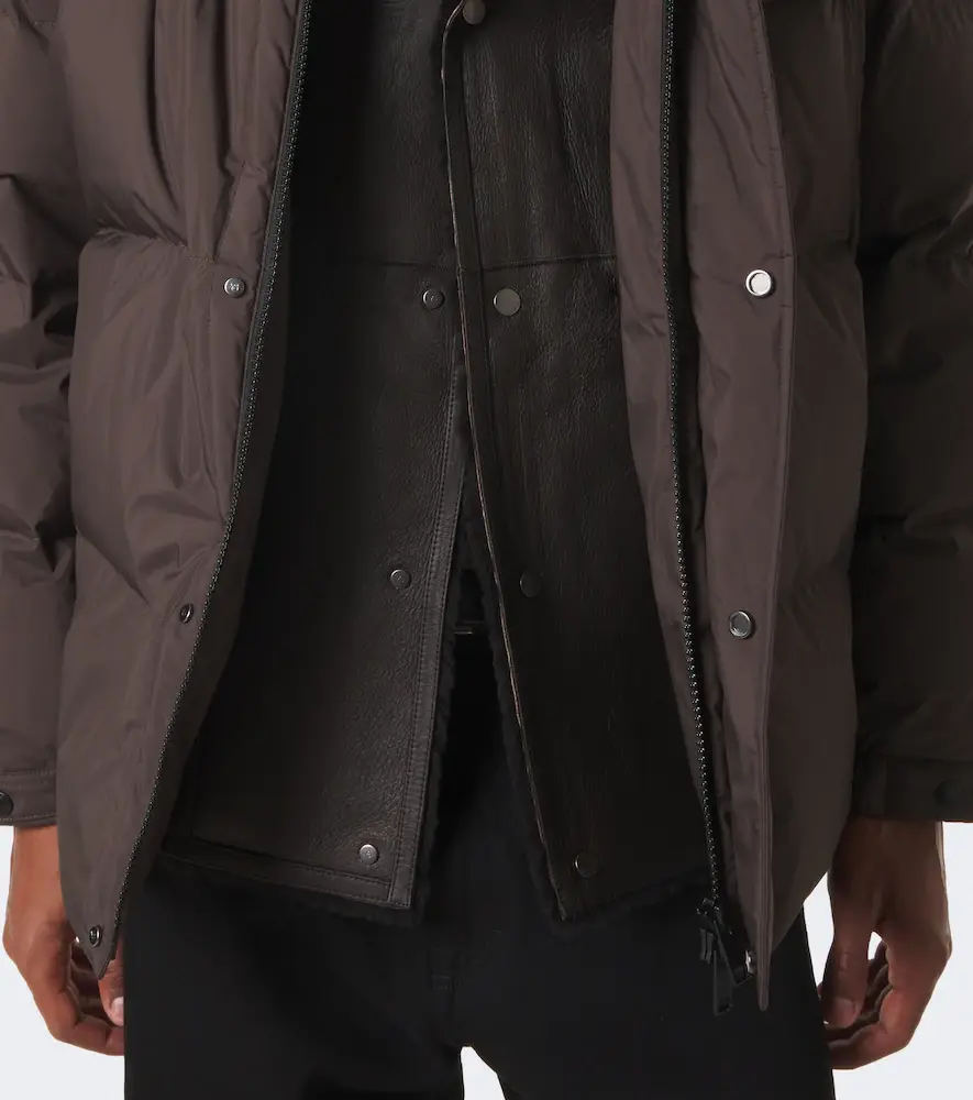 Yves Salomon Shearling-trimmed down jacket | Thumbnail 5 Yves Salomon Shearling-trimmed down jacket | Thumbnail 5