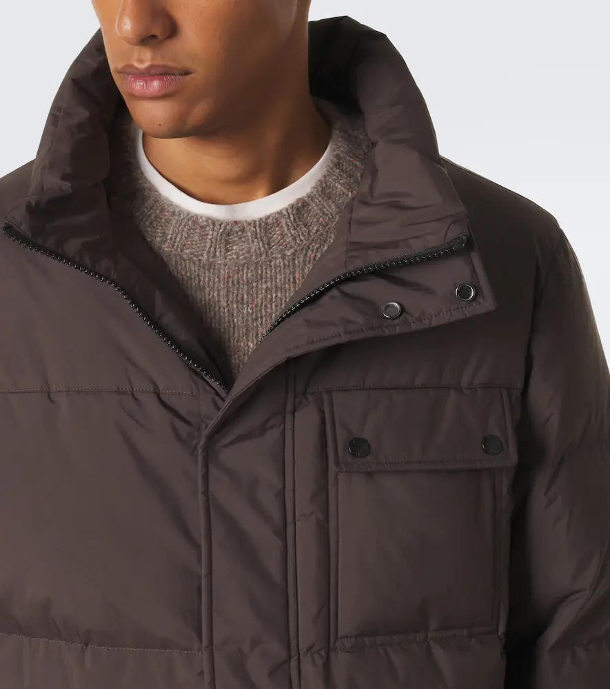 Yves Salomon Shearling-trimmed down jacket | Thumbnail 6 Yves Salomon Shearling-trimmed down jacket | Thumbnail 6