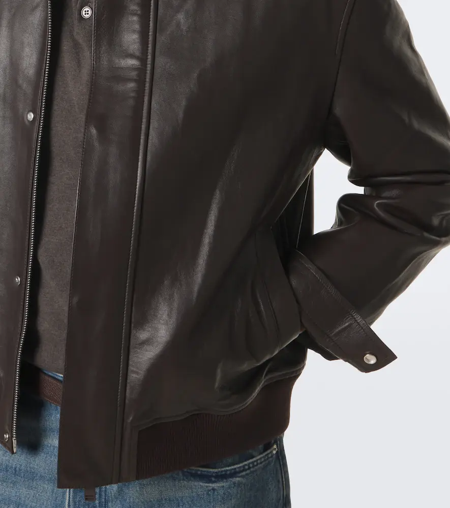 Yves Salomon Leather blouson jacket | Thumbnail 2 Yves Salomon Leather blouson jacket | Thumbnail 2