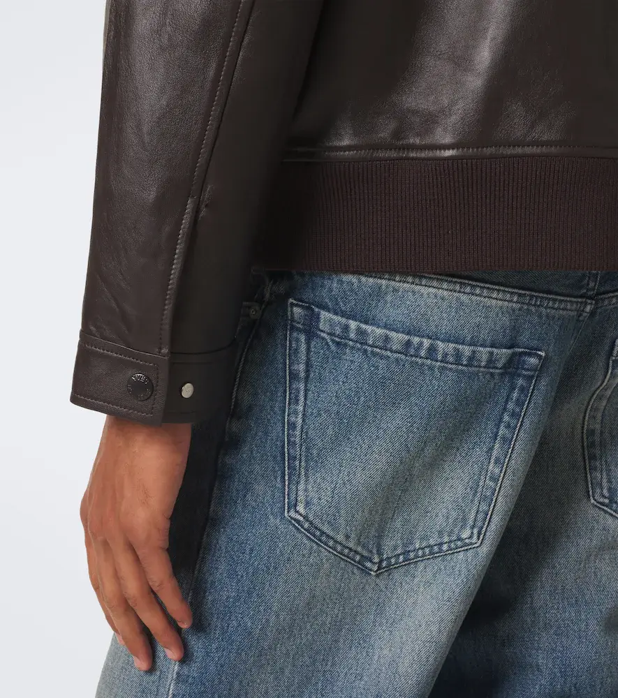 Yves Salomon Leather blouson jacket | Thumbnail 3 Yves Salomon Leather blouson jacket | Thumbnail 3