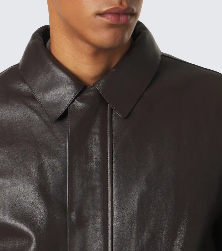 Yves Salomon Leather blouson jacket | Thumbnail 6 Yves Salomon Leather blouson jacket | Thumbnail 6