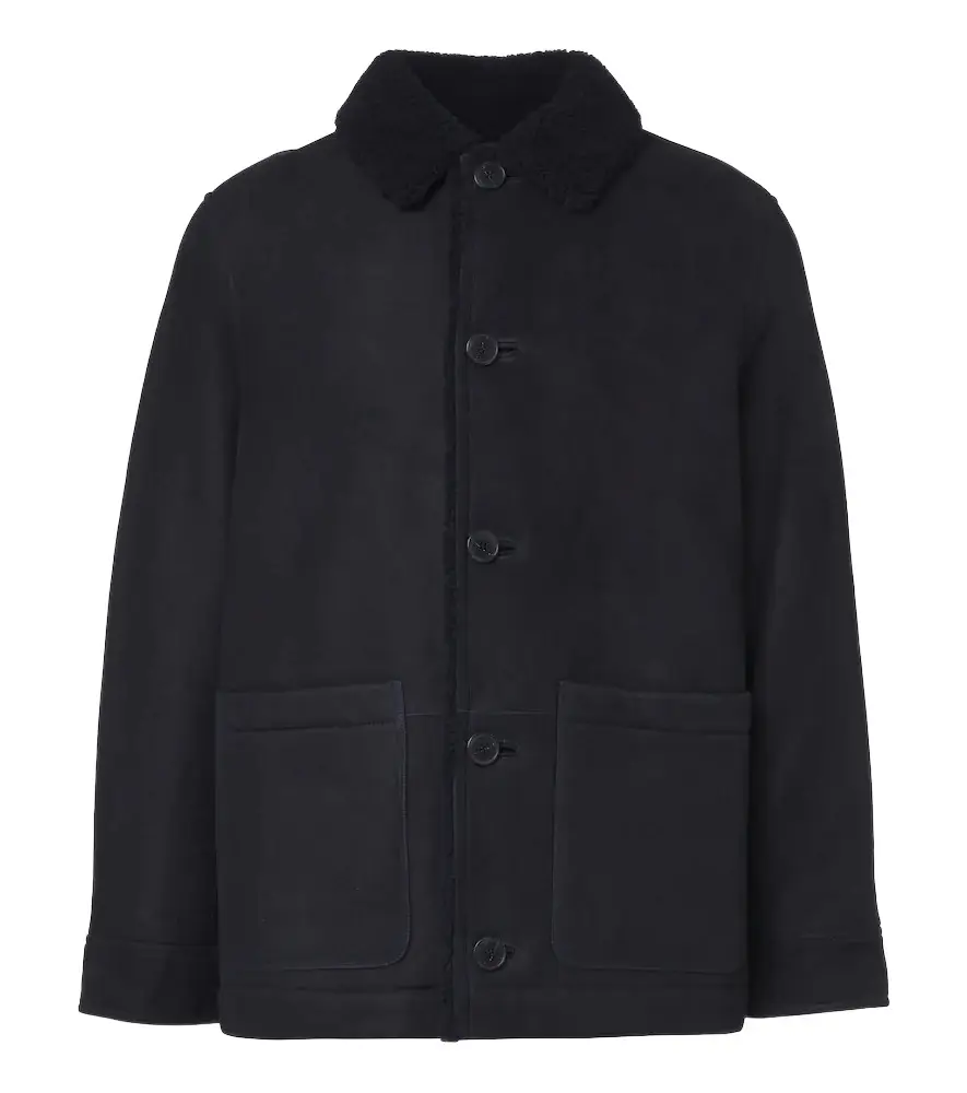 Yves Salomon Shearling-lined leather jacket