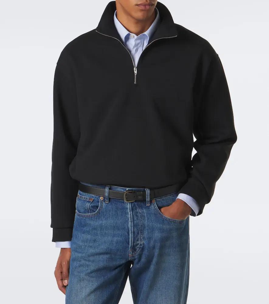 Valentino Garavani Cotton-blend jersey sweatshirt | Thumbnail 2 Valentino Garavani Cotton-blend jersey sweatshirt | Thumbnail 2