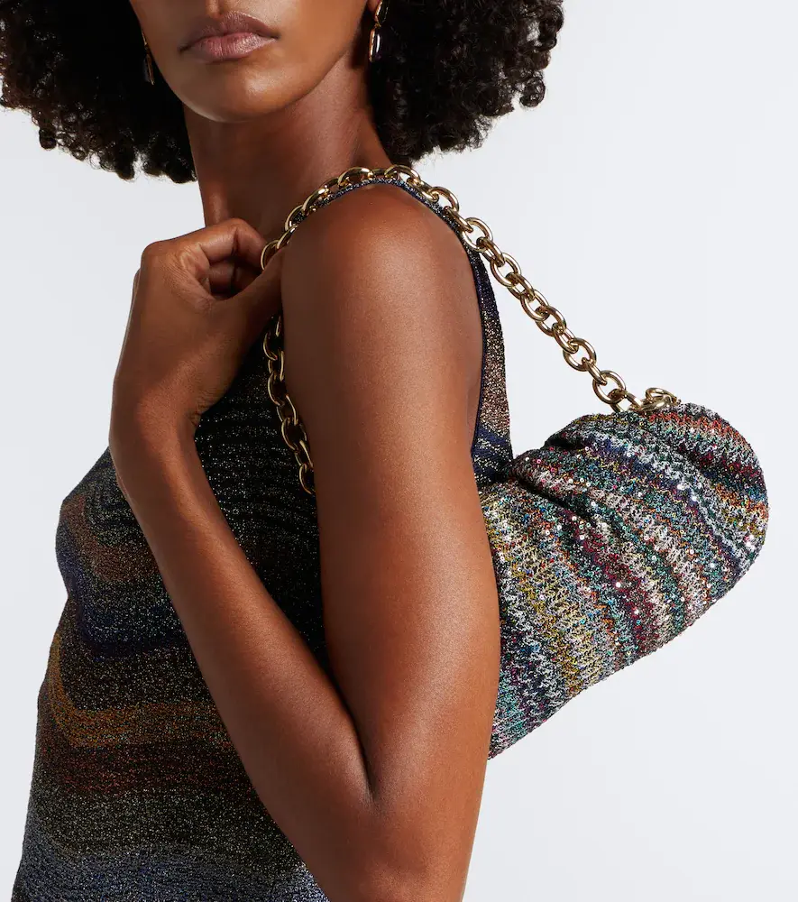 Missoni Sequined knitted clutch | Thumbnail 4