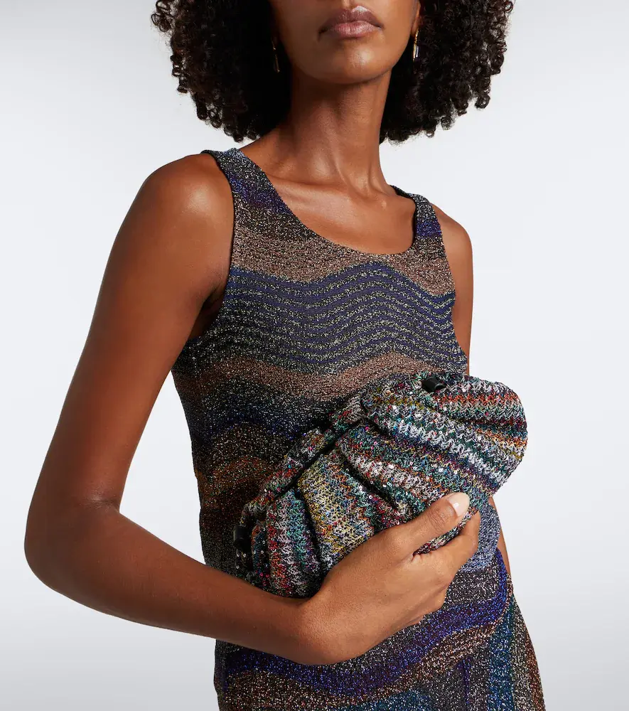 Missoni Sequined knitted clutch | Thumbnail 6