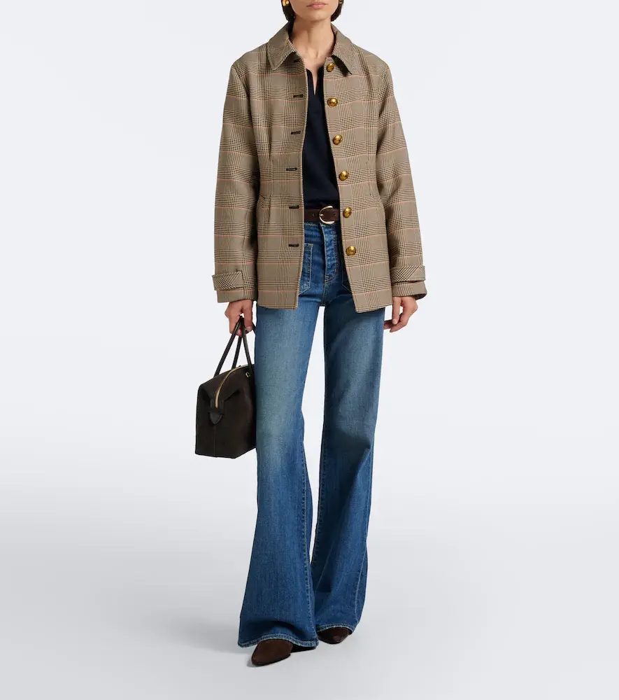 Veronica Beard Severine Prince of Wales check jacket | Thumbnail 2
