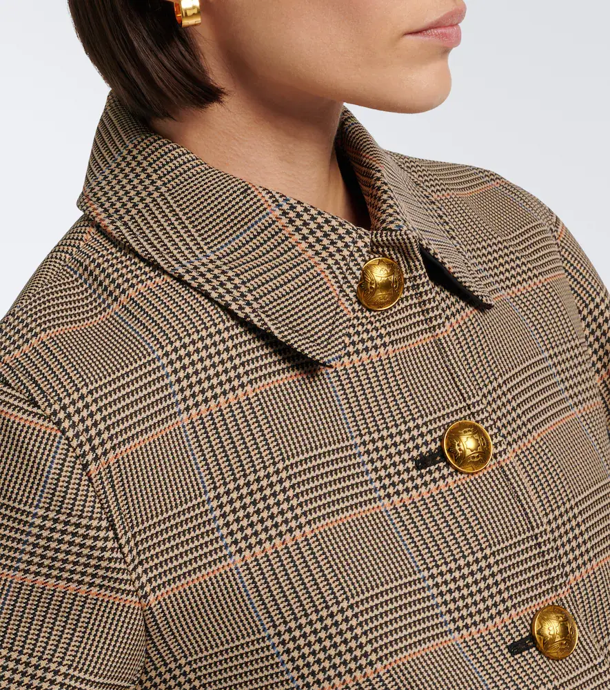 Veronica Beard Severine Prince of Wales check jacket | Thumbnail 3