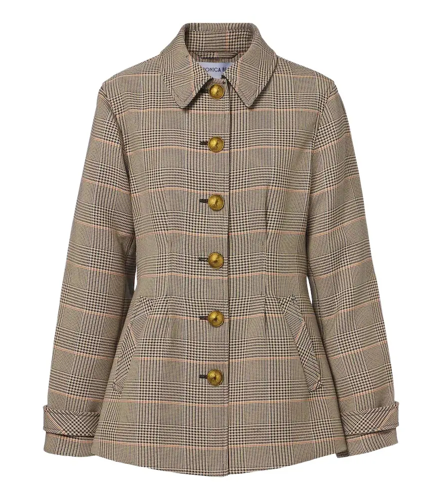 Veronica Beard Severine Prince of Wales check jacket
