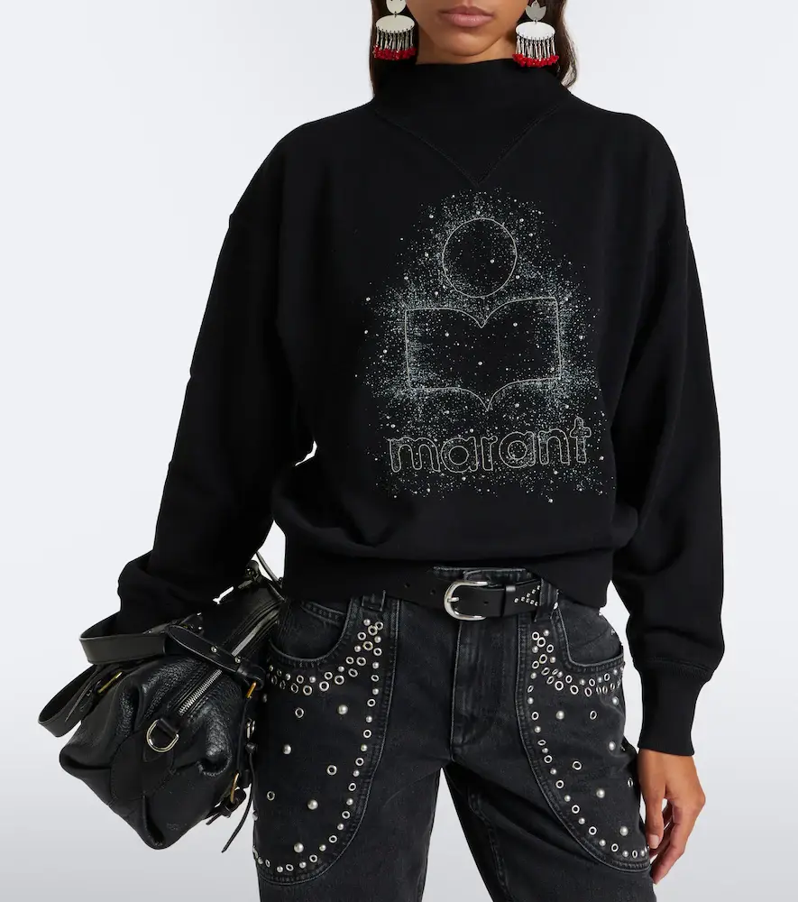 Marant Étoile Moby sequined cotton-blend sweatshirt | Thumbnail 3 Marant Étoile Moby sequined cotton-blend sweatshirt | Thumbnail 3