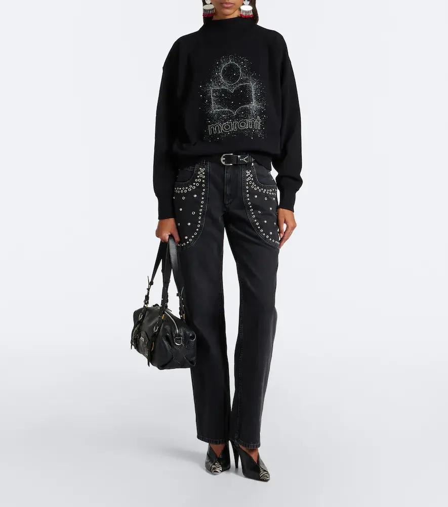 Marant Étoile Moby sequined cotton-blend sweatshirt | Thumbnail 6 Marant Étoile Moby sequined cotton-blend sweatshirt | Thumbnail 6