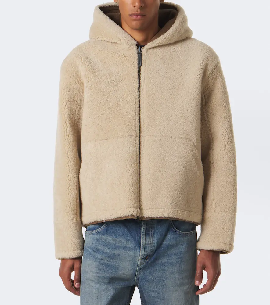 Yves Salomon Reversible shearling and leather jacket | Thumbnail 2 Yves Salomon Reversible shearling and leather jacket | Thumbnail 2