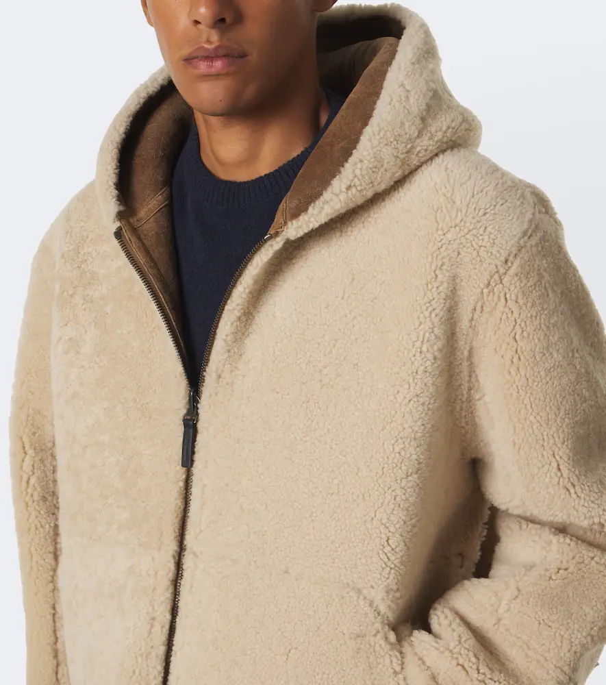 Yves Salomon Reversible shearling and leather jacket | Thumbnail 4 Yves Salomon Reversible shearling and leather jacket | Thumbnail 4