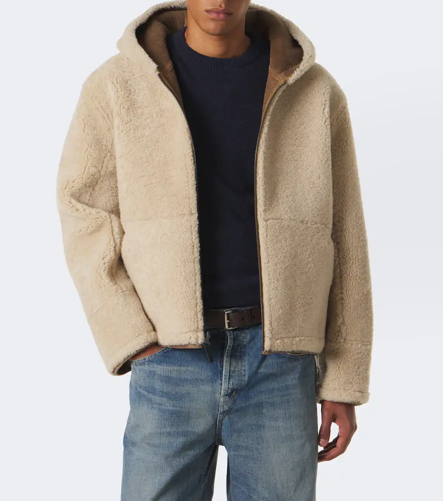 Yves Salomon Reversible shearling and leather jacket | Thumbnail 5 Yves Salomon Reversible shearling and leather jacket | Thumbnail 5