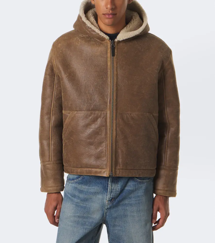 Yves Salomon Reversible shearling and leather jacket | Thumbnail 7 Yves Salomon Reversible shearling and leather jacket | Thumbnail 7
