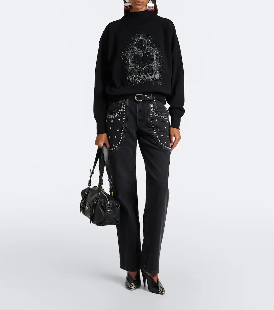 Marant Étoile Silka studded boot-cut jeans | Thumbnail 4 Marant Étoile Silka studded boot-cut jeans | Thumbnail 4
