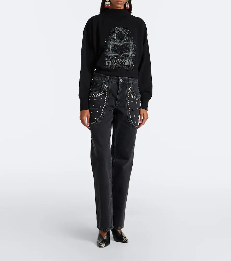 Marant Étoile Silka studded boot-cut jeans | Thumbnail 5 Marant Étoile Silka studded boot-cut jeans | Thumbnail 5