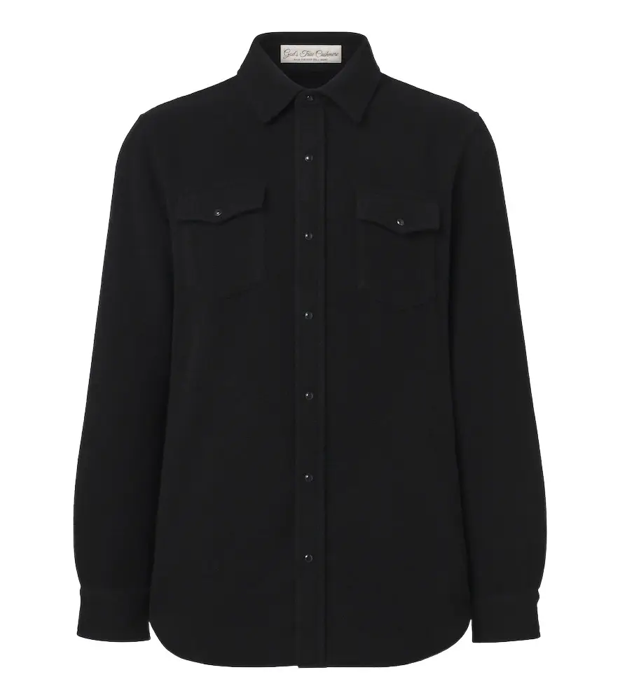 God’s True Cashmere Cashmere shirt with spinels