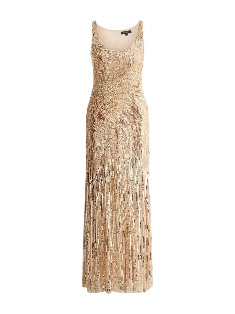 Solaris Sequin And Crystal-embellished Tulle Gown
