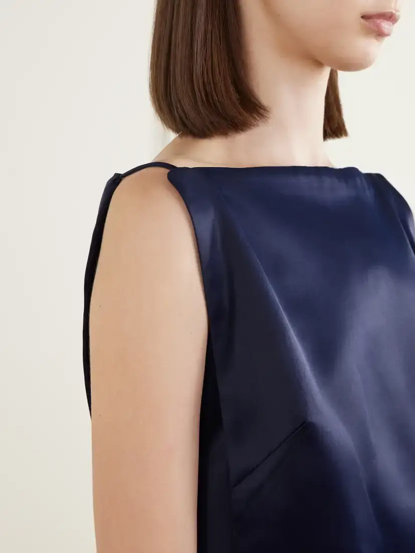 Co Paneled Satin Tank | Thumbnail 4 Co Paneled Satin Tank | Thumbnail 4