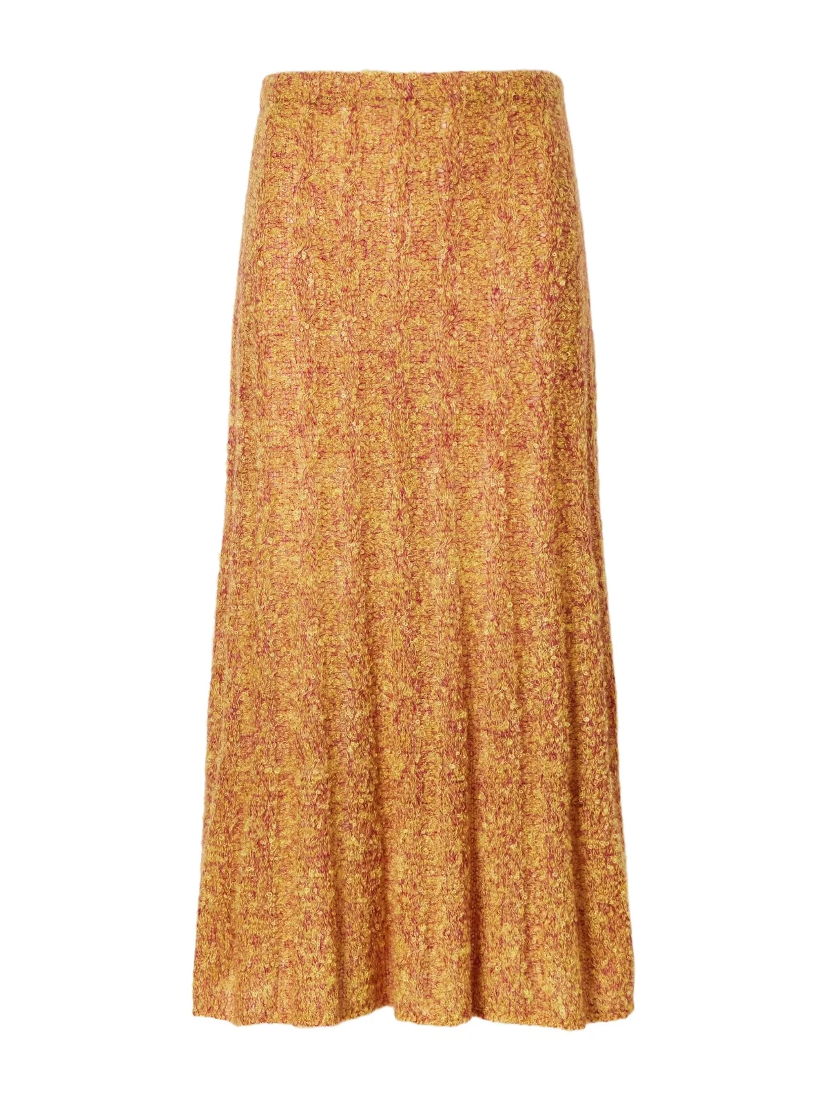 Joelle Cable-knit Mohair-blend Maxi Skirt