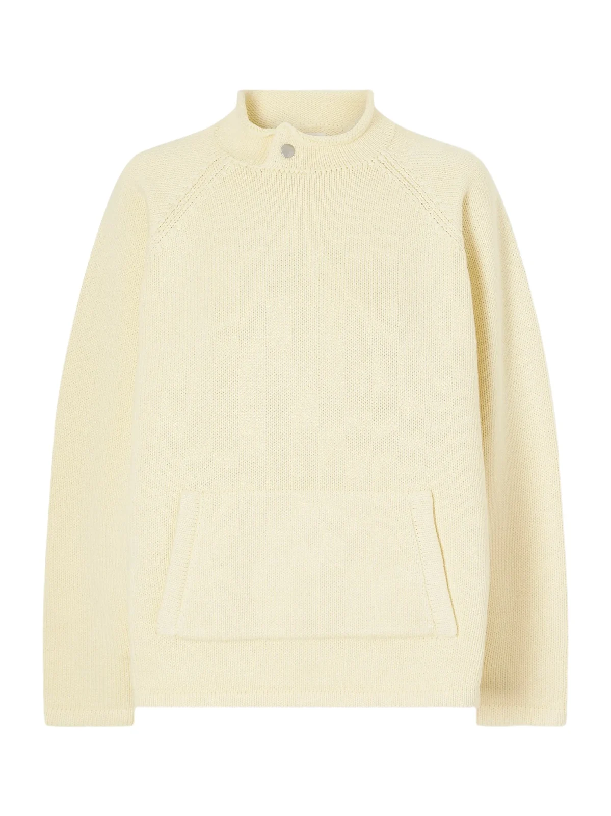 Snap Collar Cotton Sweater Snap Collar Cotton Sweater