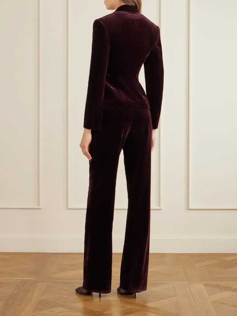 Alaïa Double-breasted Cotton-velvet Blazer | Thumbnail 3 Alaïa Double-breasted Cotton-velvet Blazer | Thumbnail 3