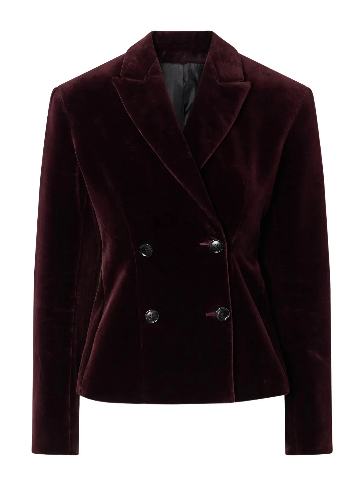 Double-breasted Cotton-velvet Blazer