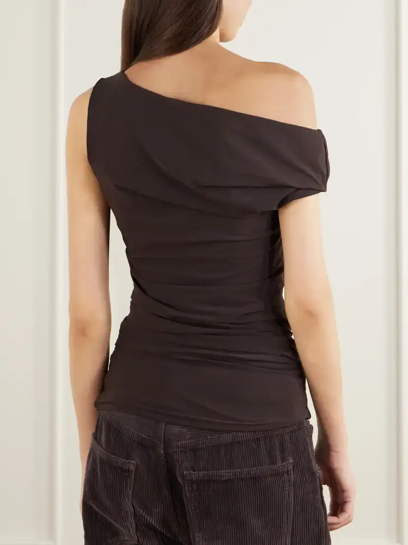 AGOLDE Carlin Off-the-shoulder Cotton-jersey Tank | Thumbnail 4