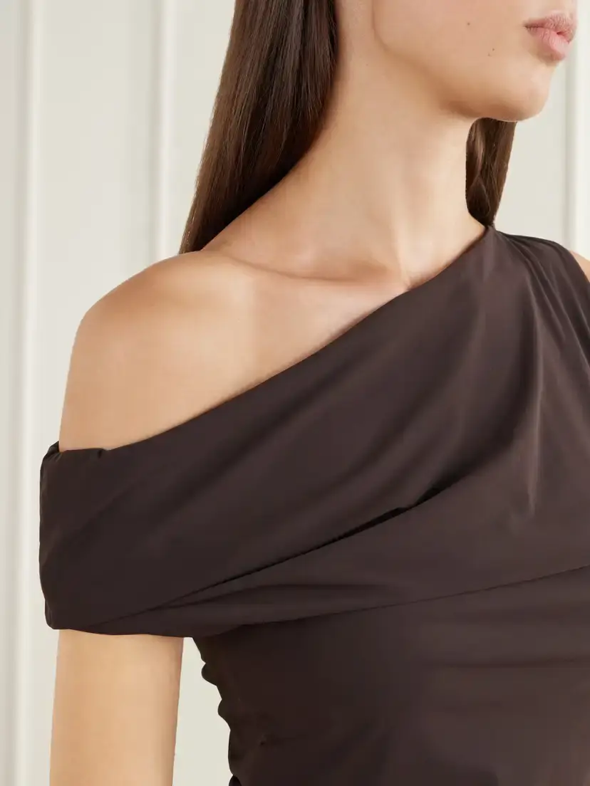 AGOLDE Carlin Off-the-shoulder Cotton-jersey Tank | Thumbnail 5