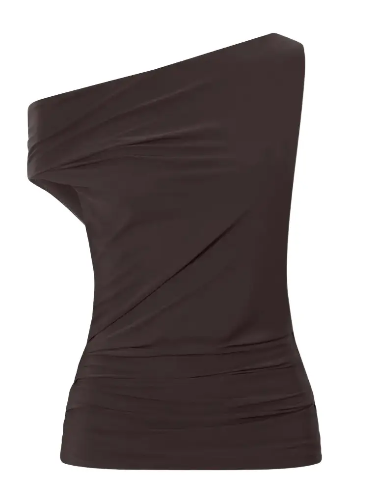 AGOLDE Carlin Off-the-shoulder Cotton-jersey Tank