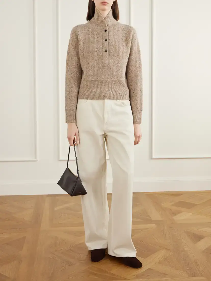 Co Cropped Wool And Cashmere-blend Turtleneck Sweater | Thumbnail 2