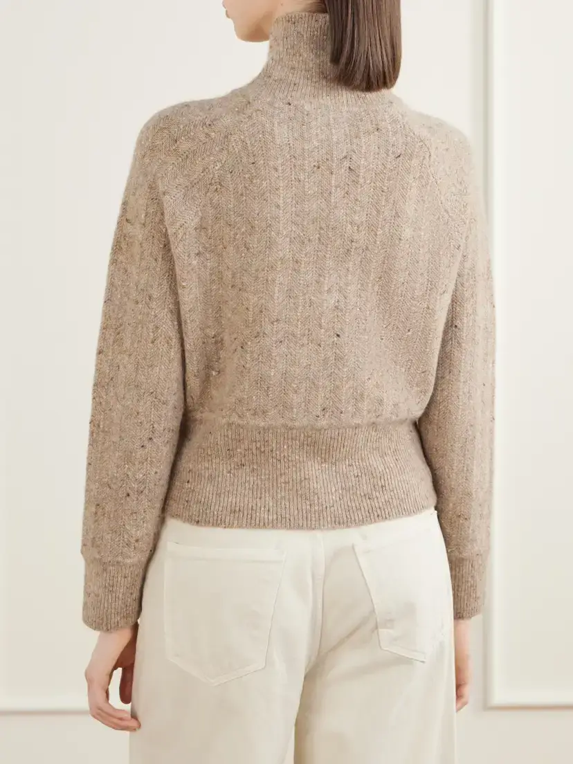 Co Cropped Wool And Cashmere-blend Turtleneck Sweater | Thumbnail 3