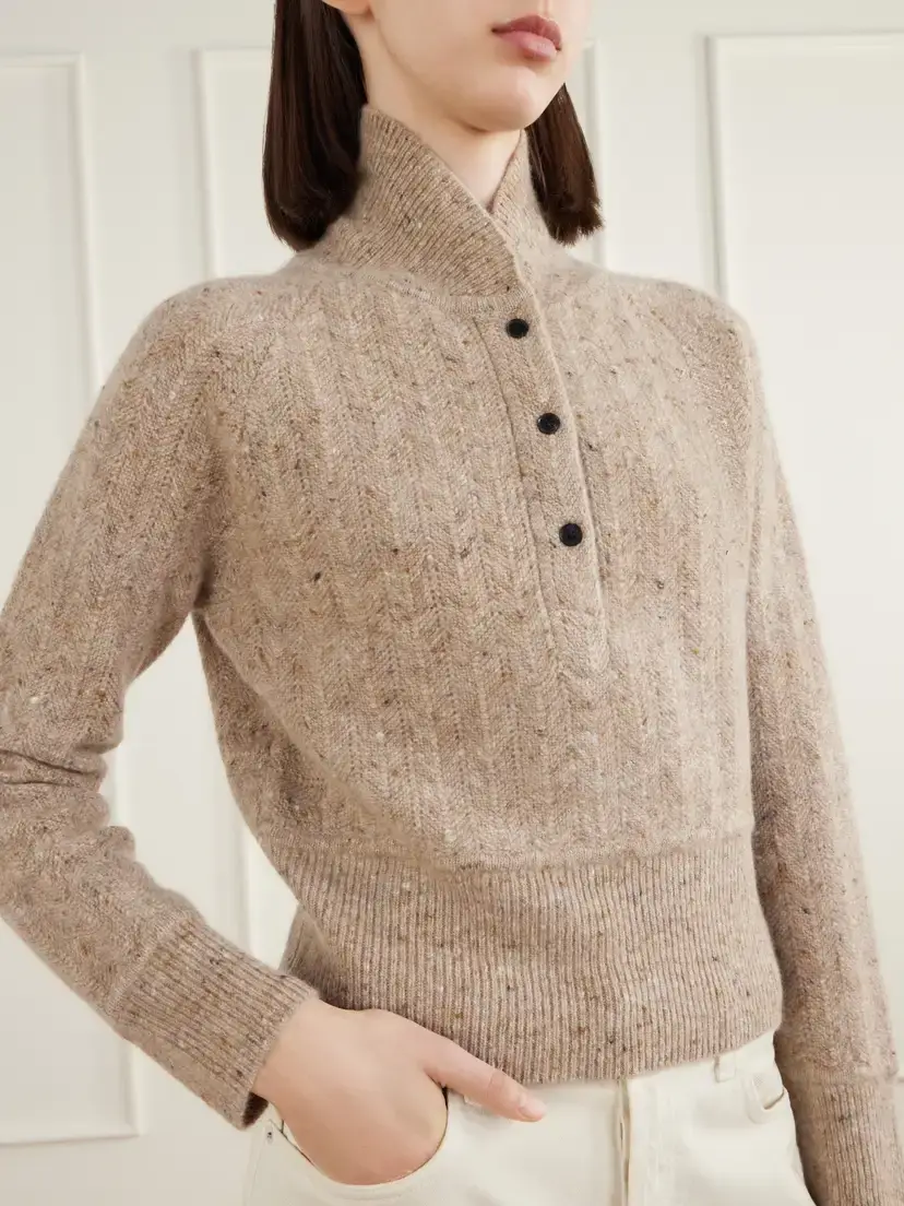 Co Cropped Wool And Cashmere-blend Turtleneck Sweater | Thumbnail 4