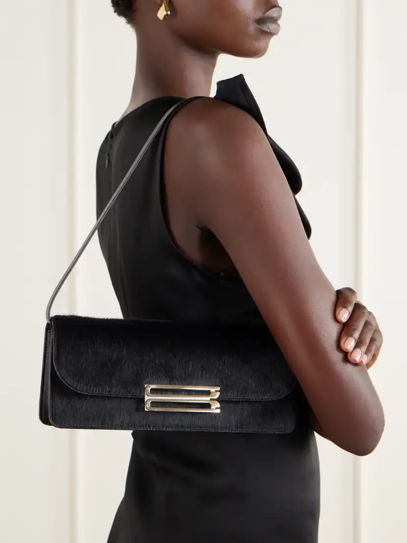Victoria Beckham Dorian East-west Calf Hair Clutch | Thumbnail 2