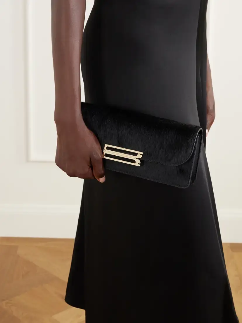 Victoria Beckham Dorian East-west Calf Hair Clutch | Thumbnail 5