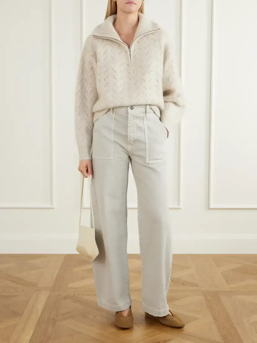 Frame The Airy Wool And Cashmere-blend Cardigan - Neutrals | Thumbnail 2