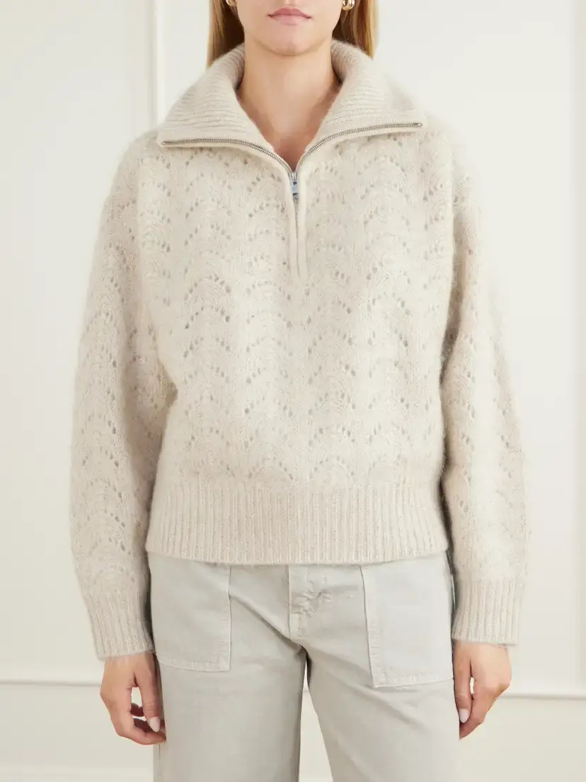 Frame The Airy Wool And Cashmere-blend Cardigan - Neutrals | Thumbnail 3
