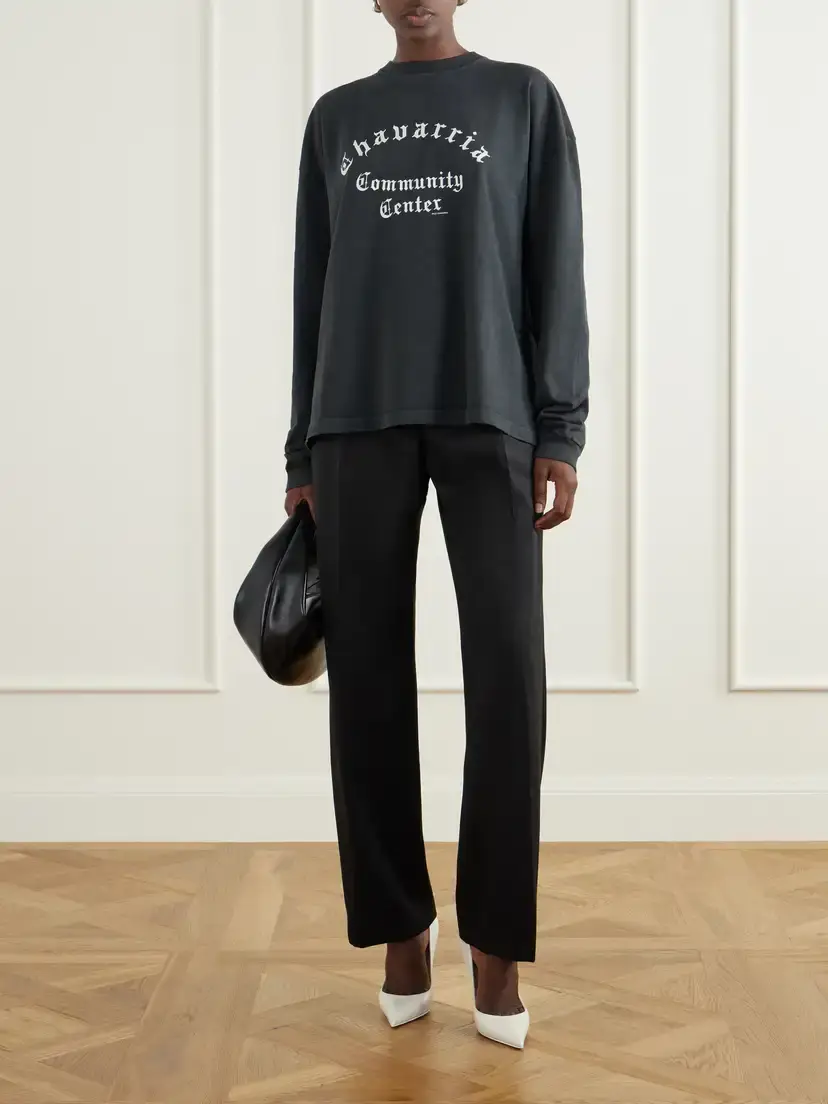 Willy Chavarria Pleated Wool-blend High-rise Straight-leg Pants | Thumbnail 2
