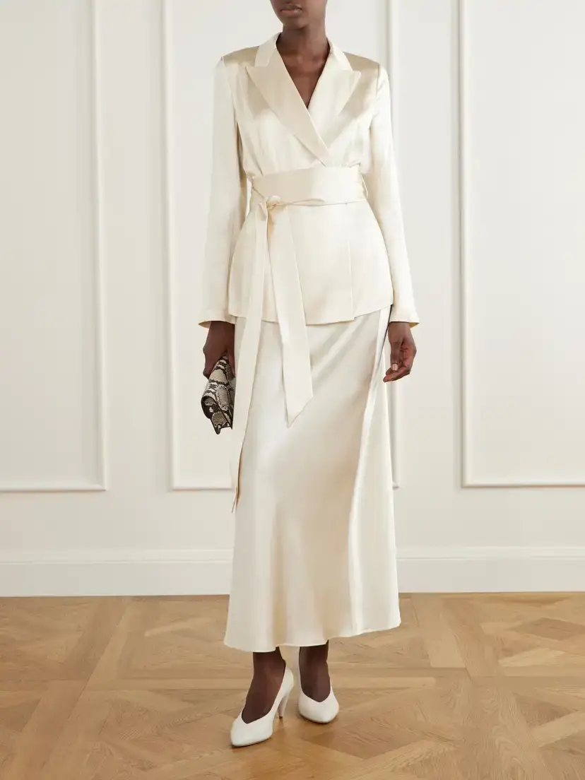 Victoria Beckham Dorian East-west Snake-effect Leather Clutch | Thumbnail 3 Victoria Beckham Dorian East-west Snake-effect Leather Clutch | Thumbnail 3