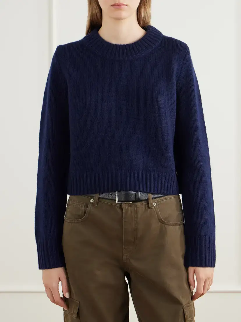 La Ligne Marin Wool And Cashmere-blend Sweater - Blue | Thumbnail 3 La Ligne Marin Wool And Cashmere-blend Sweater - Blue | Thumbnail 3