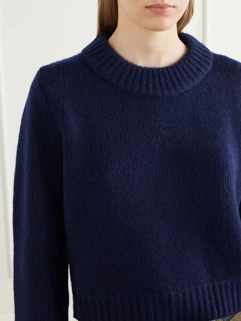 La Ligne Marin Wool And Cashmere-blend Sweater - Blue | Thumbnail 5 La Ligne Marin Wool And Cashmere-blend Sweater - Blue | Thumbnail 5