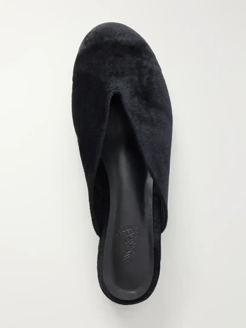 Ancient Greek Sandals Velvet Wedge Mules | Thumbnail 5 Ancient Greek Sandals Velvet Wedge Mules | Thumbnail 5