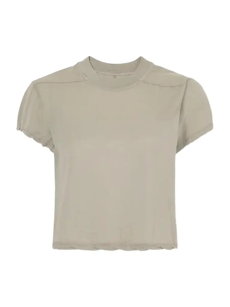 Rick Owens Drkshdw Cropped Cotton-jersey T-shirt